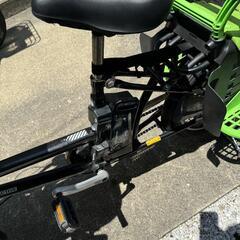 フラッカーズ電動アシスト自転車前後チャイルドシート付きの画像