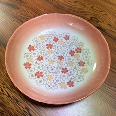 たち吉　染色　深皿(さくら)　もり皿