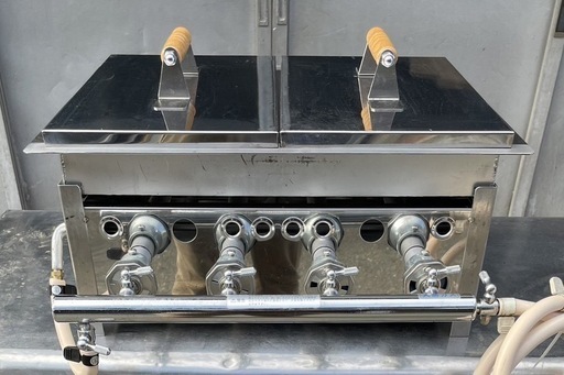 美品 使用頻度少 業務用 餃子焼き器 都市ガス グリドル グリラー 幅510×奥540×高さ295(mm) 鉄板焼き 餃子 ギョーザ イカ焼き 厨房 大阪
