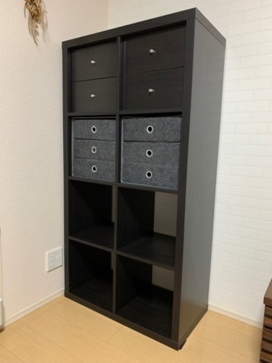 【値下げ】IKEA シェルフユニット ※引き出しユニット付き