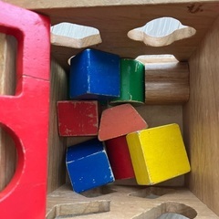木製ブロック　型はめの画像