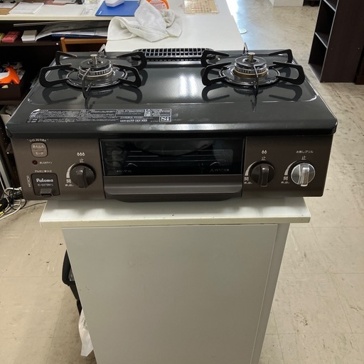 ☆値下げ☆K2408-383 Paloma ガスコンロ IC-S37BM-L 2022年製 都市ガス キズ汚れ有り