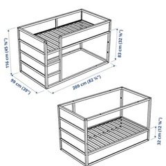 子供　2段ベッド　IKEA KURA キューラの画像