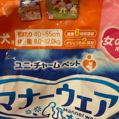 メス犬用おむつ　Lサイズ中型犬8〜12kgの画像
