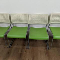 家具 椅子 スタッキングチェア 4脚セット