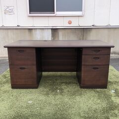  ▼値下げ▼【コンテナ保管】【美品】両袖机 KCMKV-1675...