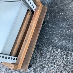 お値下げ品‼️中古品 キャスター付き中量ラック 幅176x奥45x高さ195cm No.19の画像