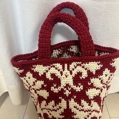 新品鍵あみバッグの画像