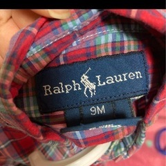 ラルフローレン80の半袖チェックシャツの画像