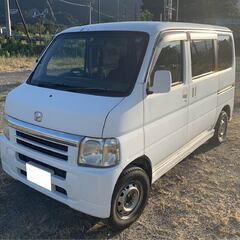 個人分割可！ホンダ　バモス　4WD　ナビ　低走行　車検残あり