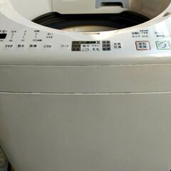 【8/15処分、無料】SHARP　乾燥機能付き洗濯機