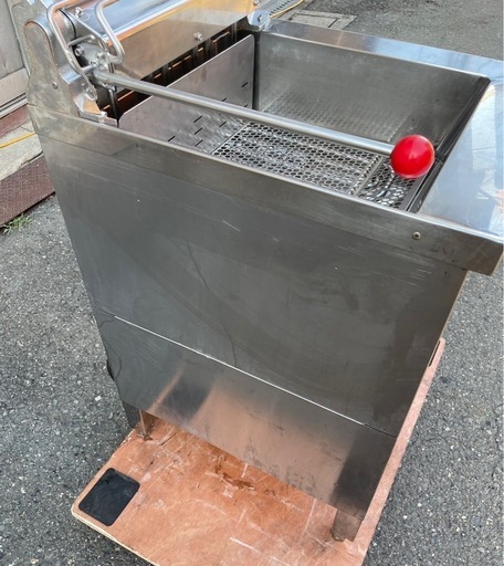 【動確済み】ホシザキ 業務用 電気フライヤー FL-20B 20L 三相 200V 幅450×奥590×高850+120 揚げ物 天ぷら ドーナッツ 厨房 大阪