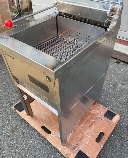 【動確済み】ホシザキ 業務用 電気フライヤー FL-20B 20L 三相 200V 幅450×奥590×高850+120 揚げ物 天ぷら ドーナッツ 厨房 大阪
