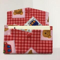 ハンドメイド　ポケット付蛇腹カードケースの画像
