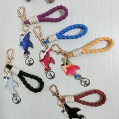 None スエード紐 チャーム( シャーク&テイル )