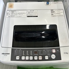 早い者勝ち大セール‼️‼️＋ご来店時、ガン×2お値引き‼️Hisense(ハイセンス) 2019年製 5.5kg 洗濯機🎉