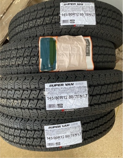☆ 【新品未使用】4本セット 145/80R12 80/78N ヨコハマ SUPER VAN  Y356 サマータイヤ 軽トラ バン