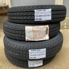 ☆ 【新品未使用】4本セット 145/80R12 80/78N ヨコハマ SUPER VAN  Y356 サマータイヤ 軽トラ バンの画像