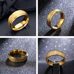 シンプル/ゴールドリング（新品）19号の画像