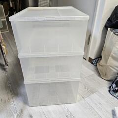 【先着のかたと日時決定済み】無印良品 プラケース 三個セットの画像