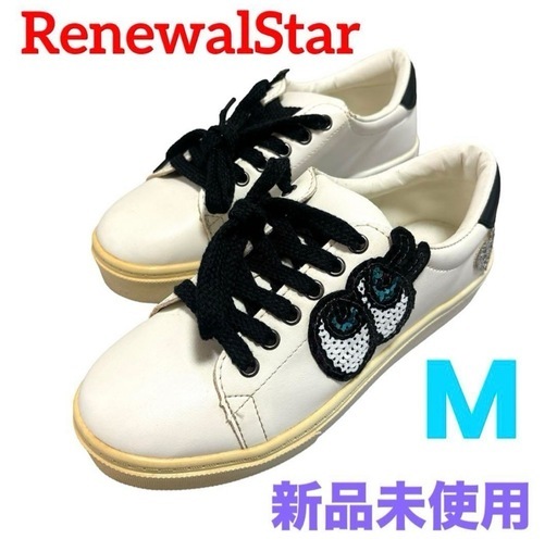 【新品未使用】RenewalStar❤ポイントワッペン スニーカー　レディース