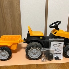 商談中)子供用電動乗用玩具　カラフルトラクター　電動　トラクター...