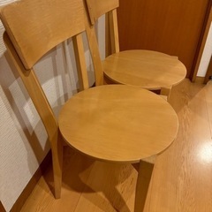 【無料】　椅子 ２脚　【お譲りします】の画像