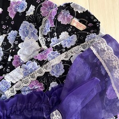 浴衣 パープル　100cmの画像