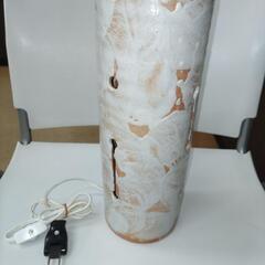 照明器具　焼物　筒型　陶芸　陶器の画像