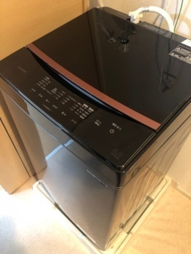 アイリスオーヤマ　黒　洗濯機　美品