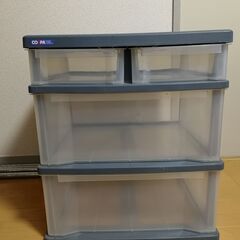 【お取引決定済】COSPA　三段チェスト　幅50×高さ56.5×奥45