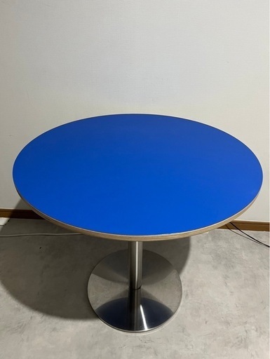 【美品】韓国インテリア　リノリウム　ラウンドテーブル
