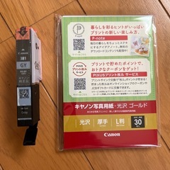 Canon 純正品インクカートリッジ"GY" ジャンク品　写真用...