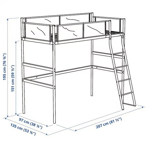 ロフトベッド　IKEA
