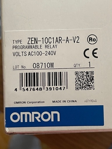 OMRON オムロン ZEN-10C1AR-A-V2 プログラムリレー