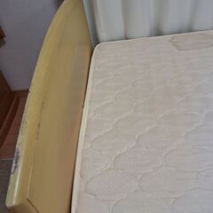 シングルベッド(マットレス付き)　収納あり木製の画像