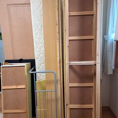 シングルベッド(マットレス付き)　収納あり木製の画像