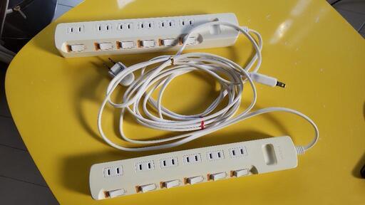 延長コード（2m）2個セット（ELECOM）