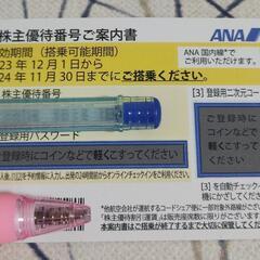 ANA　株主優待券　2024年11月30日まで