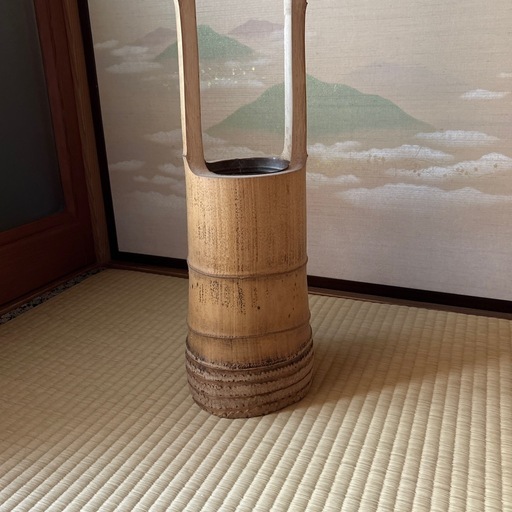 池坊　花器　竹製
