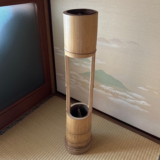 池坊　花器　竹製