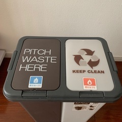 ゴミ箱40L 2分別式の画像