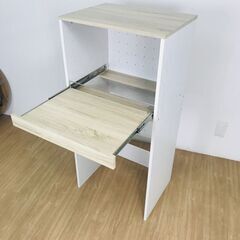 №1026【新品】(木製)ゴミ箱上スライド付きラック(アウトレット)の画像
