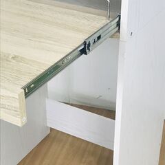 №1026【新品】(木製)ゴミ箱上スライド付きラック(アウトレット)の画像