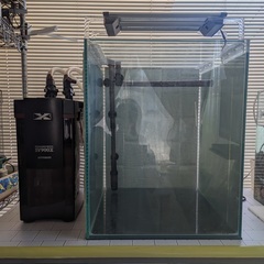 コトブキ工芸　トールタイプフチ無し水槽（付属品あり）