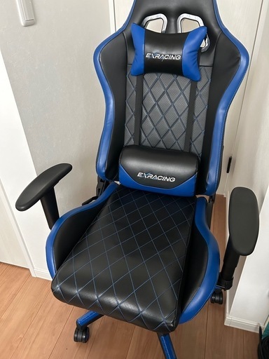 EXRACING ゲーミングチェア　ブルー