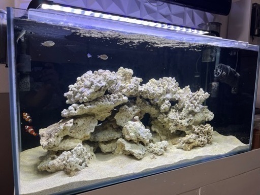海水ガラス水槽セット90x45x45