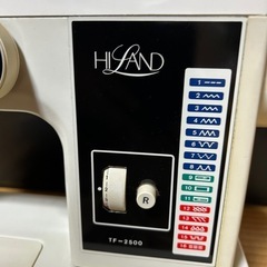 【受け渡し者決定】HILAND オートミシン（高島屋通販事業本部）　通電確認済みの画像