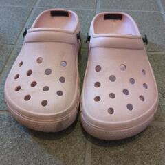 crocsサンダル　冬用ファー付　21.7㎝の画像