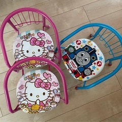 豆いす　ベビーチェア　3脚　キティ　トーマス